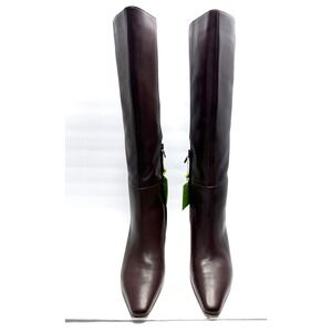 Sam Edelman Sylvia Snip-Toe Knee-High Dress Boots Spiced Pecan  Size 11M NWT/BOX